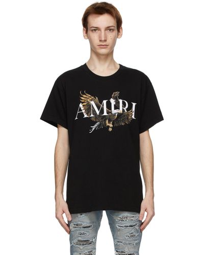 Amiri Cotton Black Eagle T-shirt for 