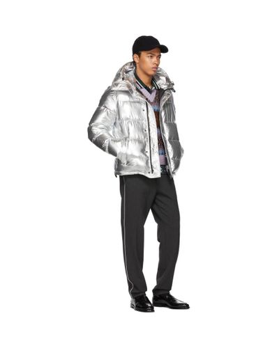 kenzo silver down jacket