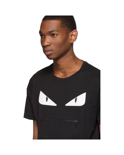 fendi zip mouth t shirt