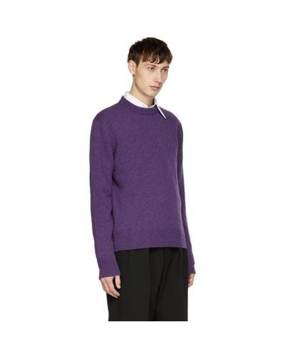 ami purple sweatshirt