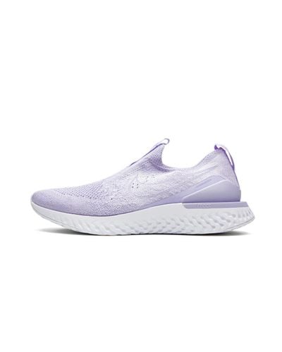 nike epic react flyknit 2 women's white and purple