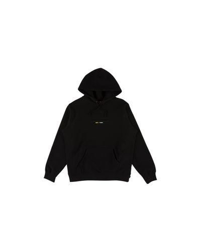 Supreme Embossed Logo Hooded Sweatshirt 'ss 18' in Black for Men - Lyst