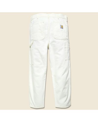 Carhartt WIP Double Knee Pant in White for Men | Lyst