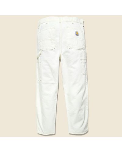 carhartt white double knee pants