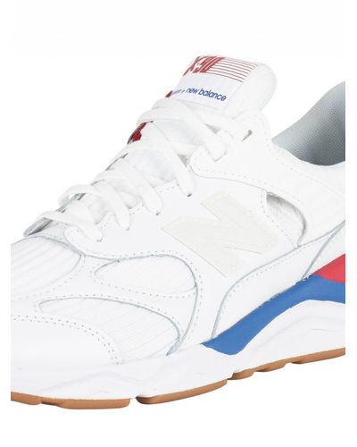 New Balance Suede White/blue/red X-90 