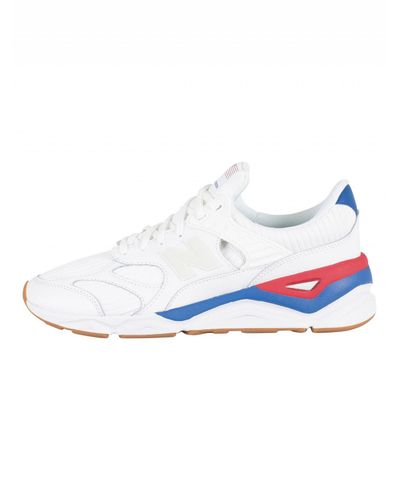 New Balance Suede White/blue/red X-90 