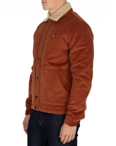 lyle and scott shearling jacket