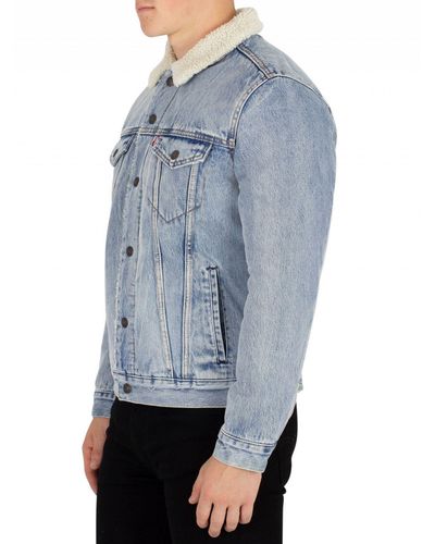 type 3 faux shearling trucker jacket