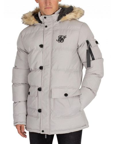 siksilk puff parka jacket