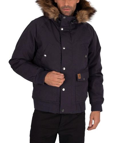 Carhartt WIP Synthetic Trapper Parka Jacket in Dark Navy/Black (Blue) for  Men - Lyst