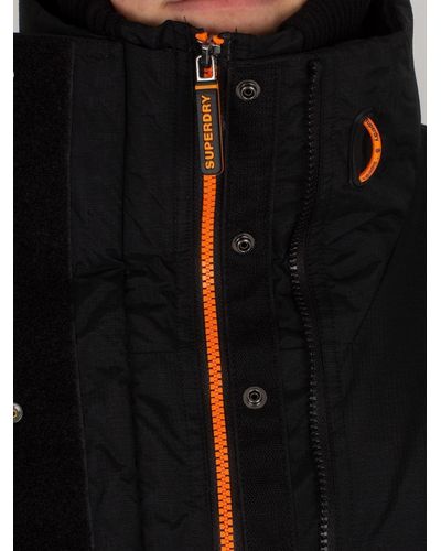 superdry jacket orange black