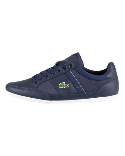 Lacoste Chaymon 219 1 Cma Leather Trainers in Navy (Blue) for Men - Lyst