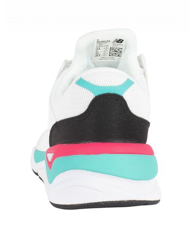 new balance white pink green