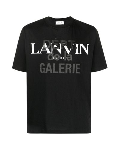 Lanvin Cotton X Gallery Dept. Logo-print T-shirt in Black for Men - Lyst