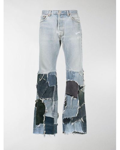 GALLERY DEPT. Denim Jesse Patchwork Flared Jeans in Blue for Men - Lyst