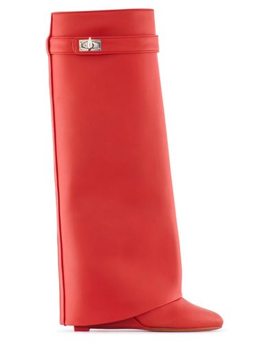 givenchy shark boots red