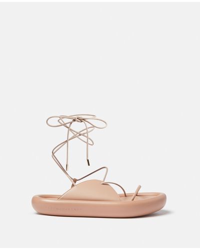 Stella McCartney Air Slide Lace-up Sandals - White