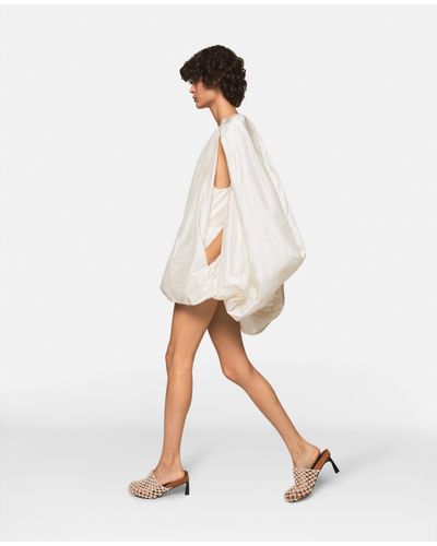 Stella McCartney Sleeveless Cape Mini Dress - White