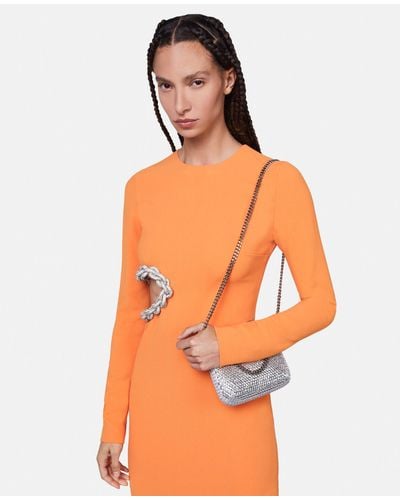 Stella McCartney Falabella Sequin Tiny Tote Bag - Orange