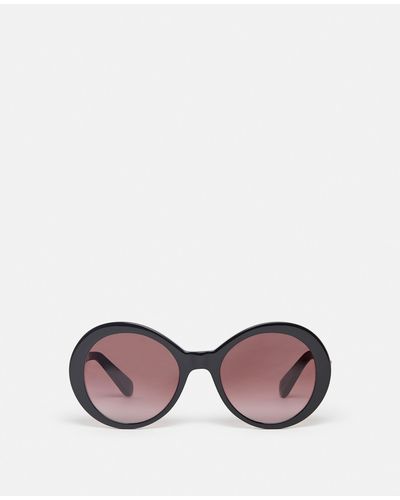Stella McCartney Falabella Pin Round Sunglasses, , Shiny - Pink