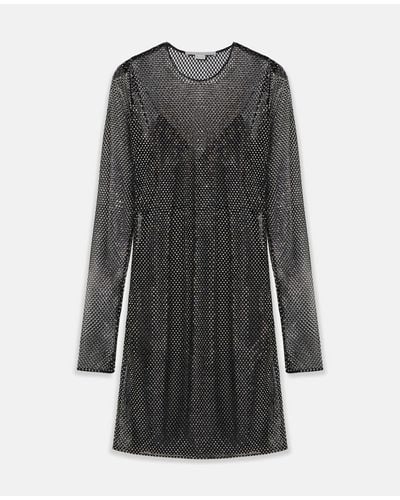 Stella McCartney Guipere Lace Slip Dress - Gray