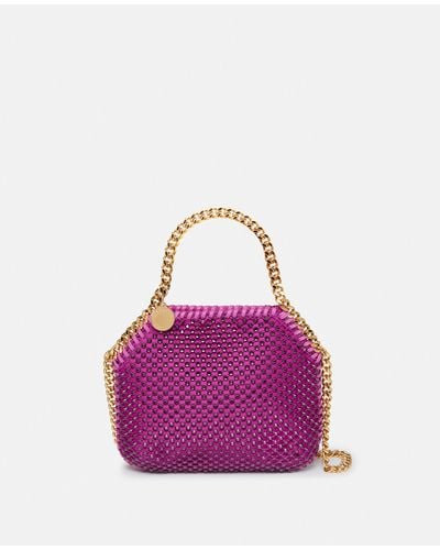 Stella McCartney Falabella Crystal-embellished Tote Bag - Purple