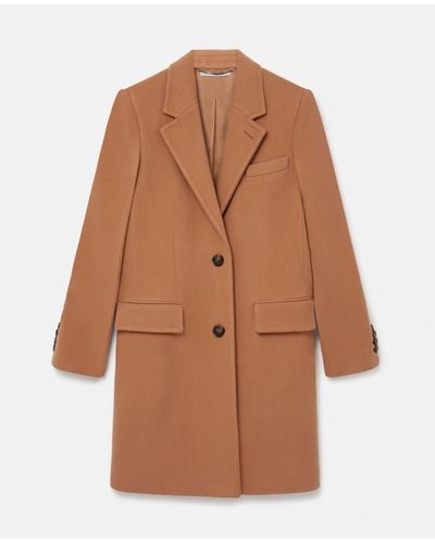Stella McCartney Stella Iconics Structured Single-breasted Coat - Brown