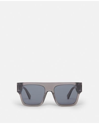 Stella McCartney Falabella Square Sunglasses, , Shiny Transparent - Grey