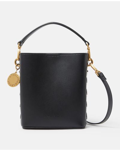 Stella McCartney Veuve Clicquot Woven Bucket Bag - Black
