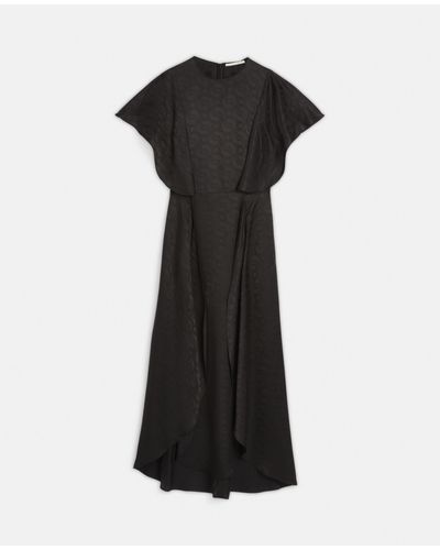 Stella McCartney S-Wave Jacquard Maxi Dress - Black