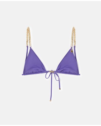 Stella McCartney Falabella Triangle Bikini Top - Blue