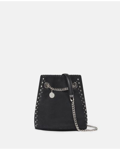 Stella McCartney Falabella Studded Bucket Bag - Black