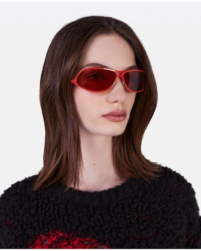 Stella McCartney Pixel Horse Jacquard Knit Sweater - Red