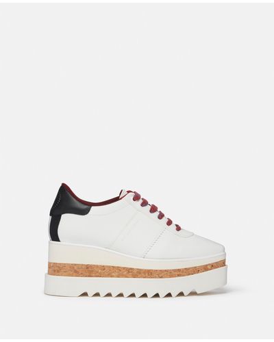 Stella McCartney Sneak-Elyse Platform Sneakers, , Pure - White