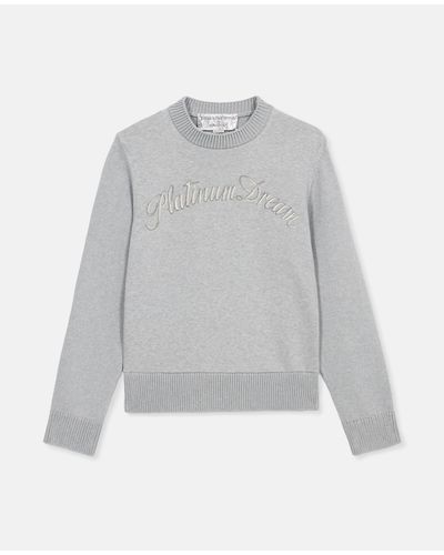 Stella McCartney Platinum Dream Organic Cotton Sweater - Gray