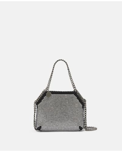 Stella McCartney Falabella Crystal Mini Shoulder Bag - White