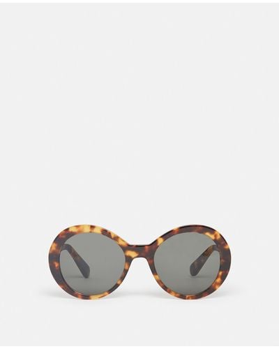 Stella McCartney Falabella Pin Round Sunglasses - Metallic