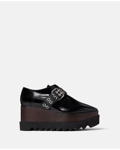 Stella McCartney Elyse Stud Band Platform Shoes - Black