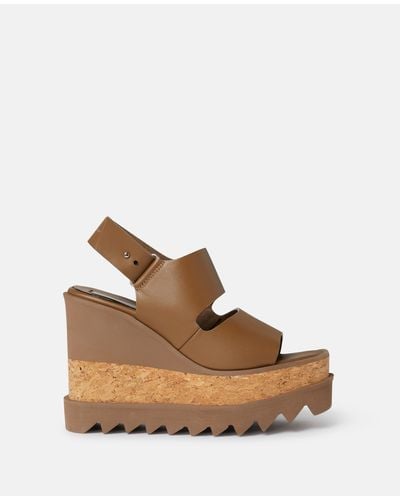Stella McCartney Elyse Alter Mat Platform Sandals - Brown