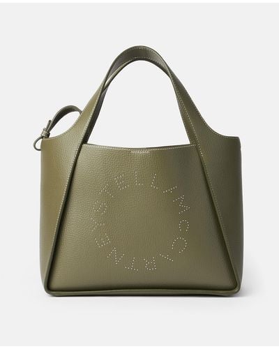 Stella McCartney Logo Crossbody Tote Bag - Green