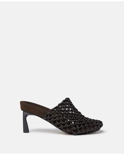 Stella McCartney Terra Recycled Knotted Net Mules - White