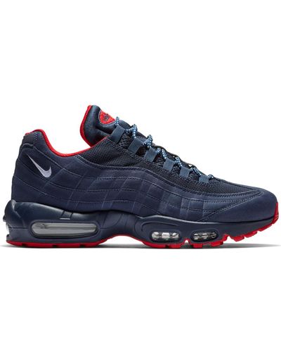 air max 95 navy blue and red