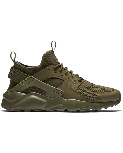 olive green and white huaraches