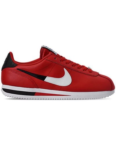 nike cortez black and red