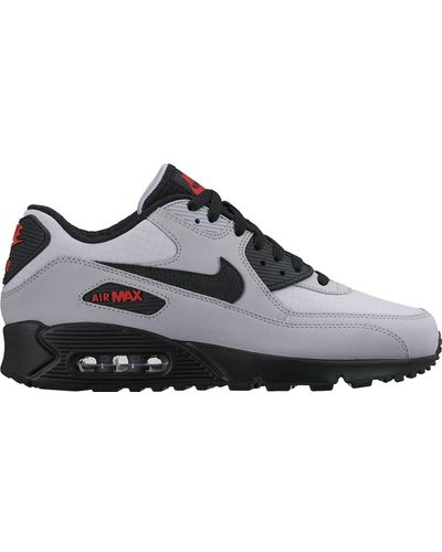 black grey and red air max