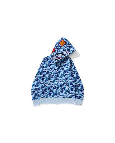 A Bathing Ape Abc Shark Full Zip Hoodie Blue For Men Lyst A Bathing Ape Abc Shark Full Zip Hoodie Blue For Men Lyst