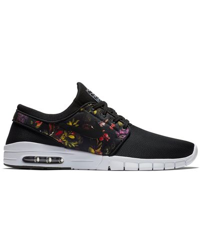 nike sb janoski air max black & floral shoes