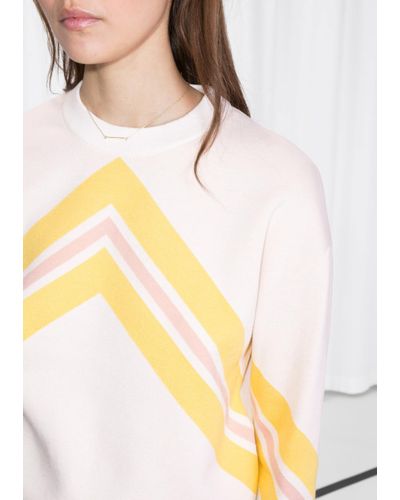 varsity knit sweater