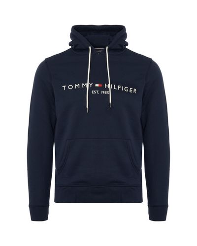 Tommy Hilfiger Tommy Logo Hoodie in Navy (Blue) for Men - Lyst
