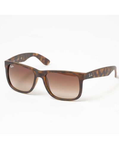 ray ban justin tortoise shell